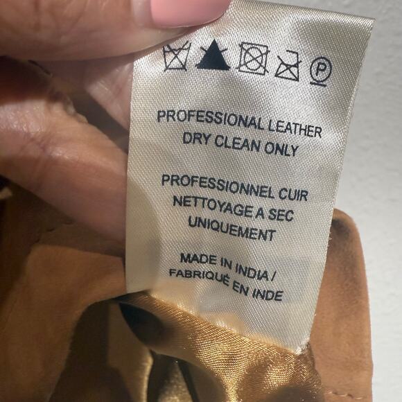 Free People Sand Livin for Love Goat Suede Leather Mini Skirt Sz 4 NWT - Picture 8 of 14